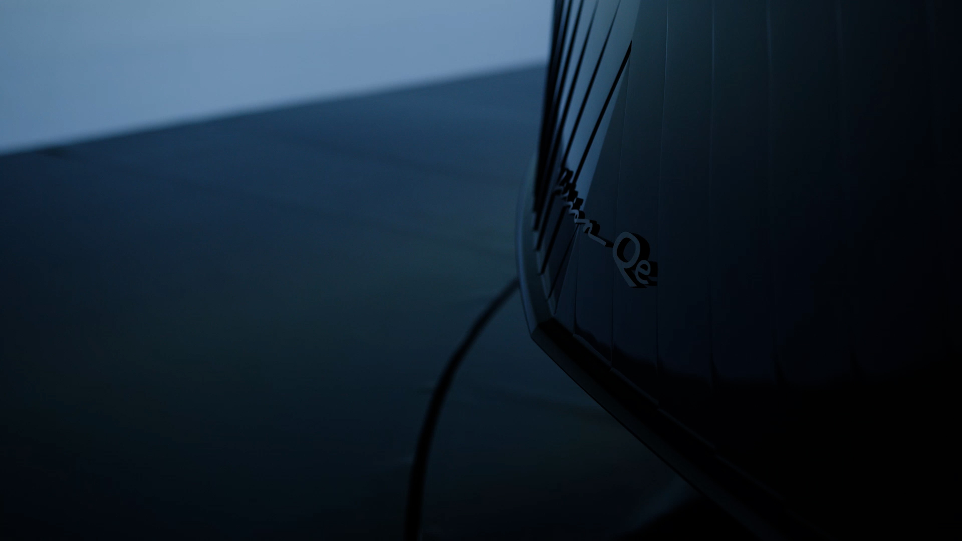 Close-up view of the INFINITI Vision Qe electric car showcasing Japanese design philosophies