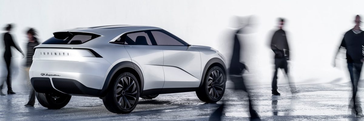 Infiniti QX Inspiration Electric Car Silver