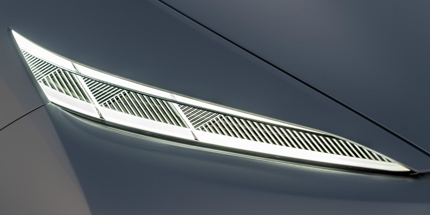 Infiniti QX Inspiration close up front headlight