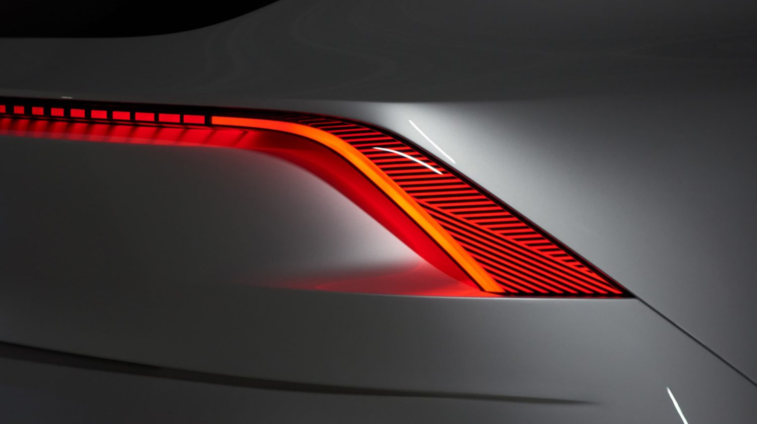 Infiniti QX Inspiration close up rear brake lights